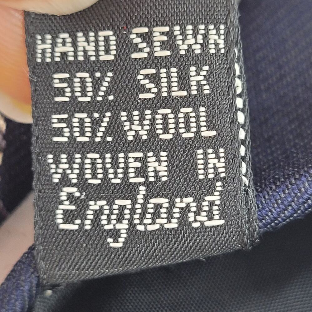 Robert Talbott Blue Pheasant Silk Wool Necktie Cl… - image 7